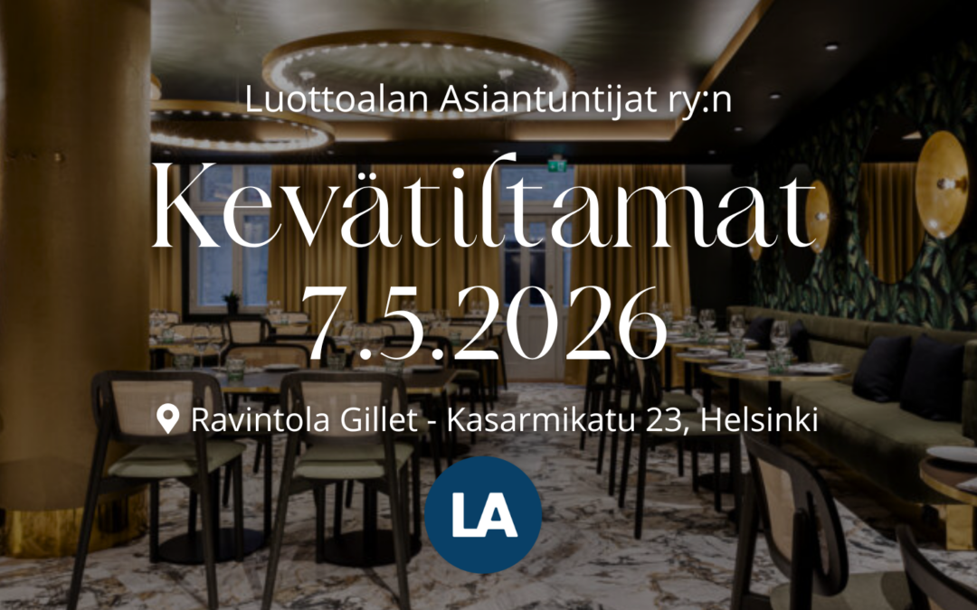 Tervetuloa luottoalan asiantuntijat ry:n Kevätiltamiin 2026!